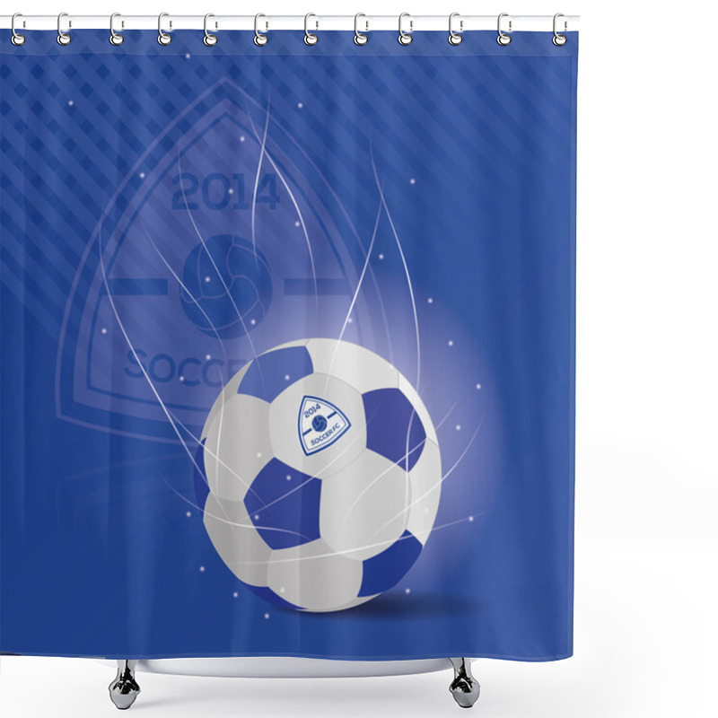 Personality  Soccer Shower Curtains