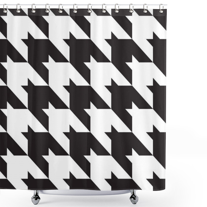 Personality  Houndstooth Seamless Pattern Shower Curtains