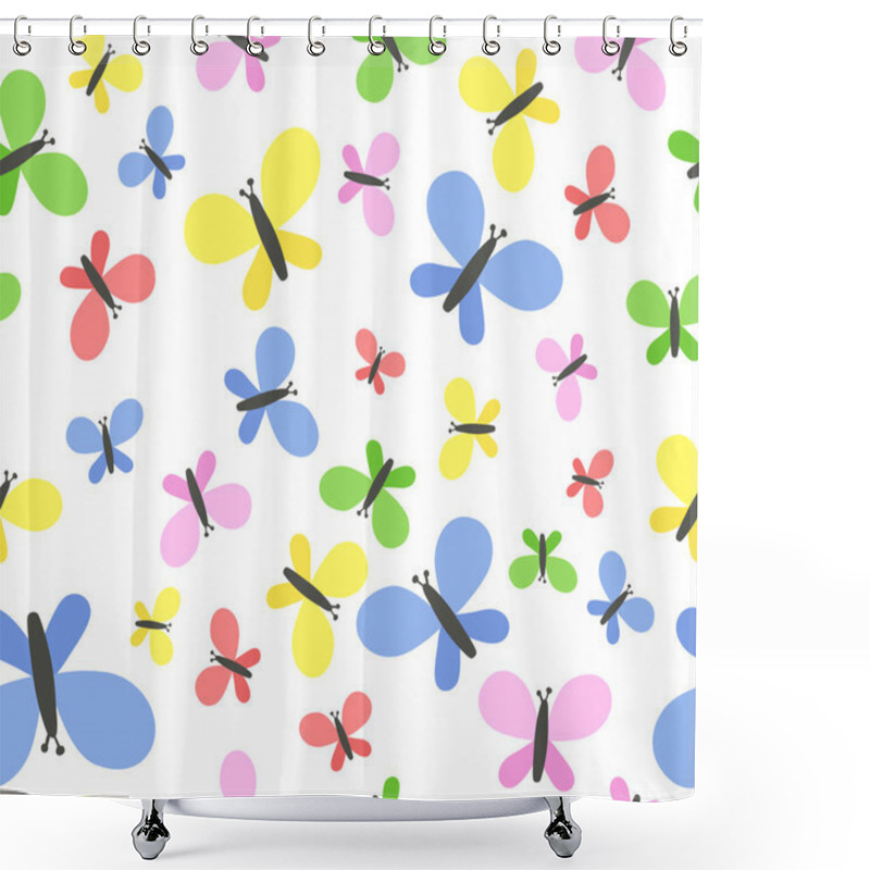 Personality  Cute Butterflies Shower Curtains