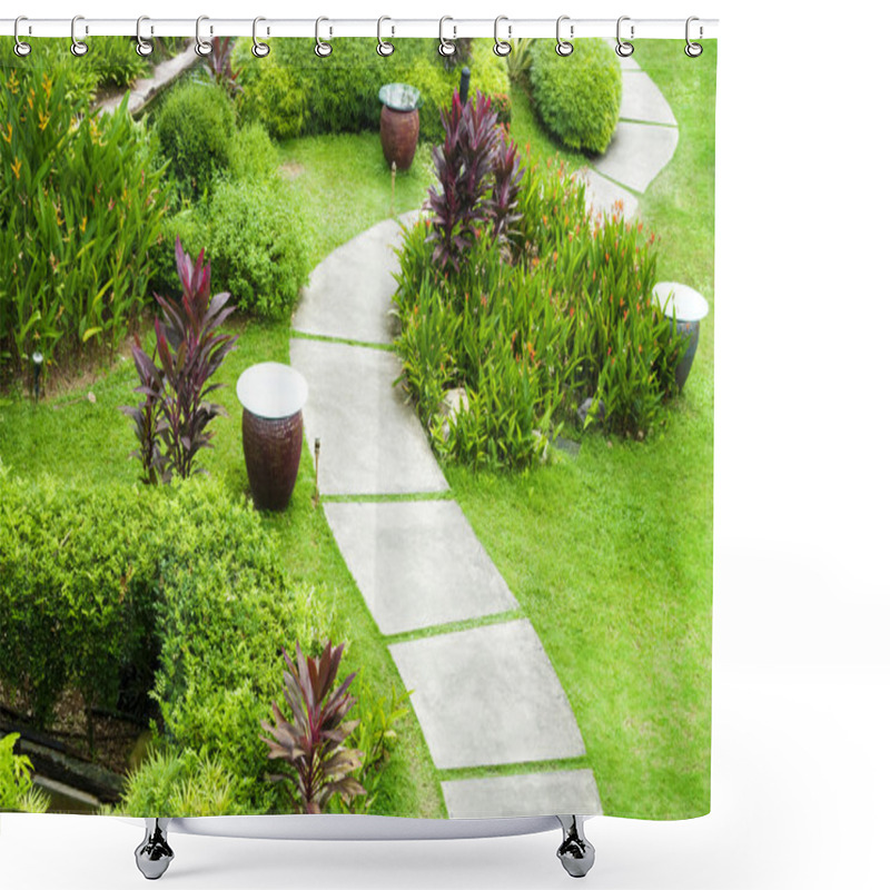 Personality  Garden Path Shower Curtains