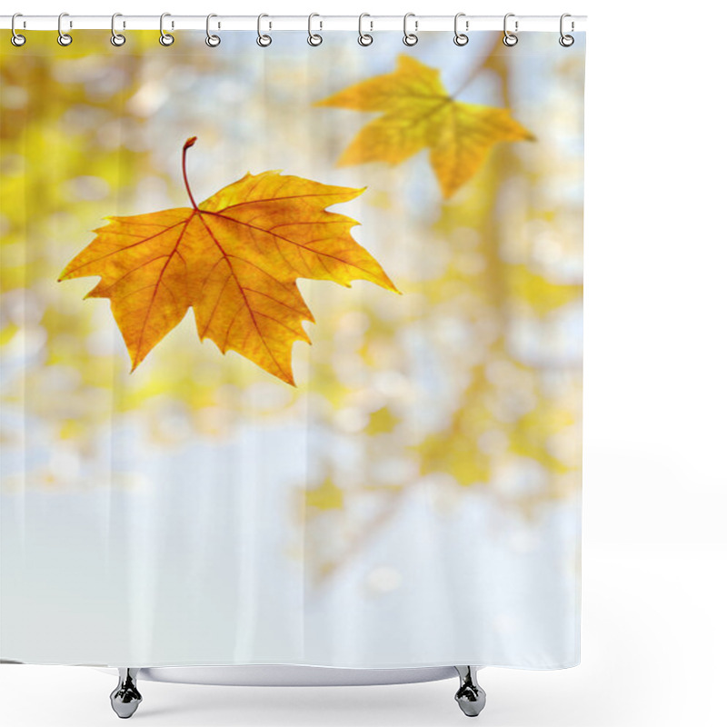 Personality  Falling Leaf Shower Curtains