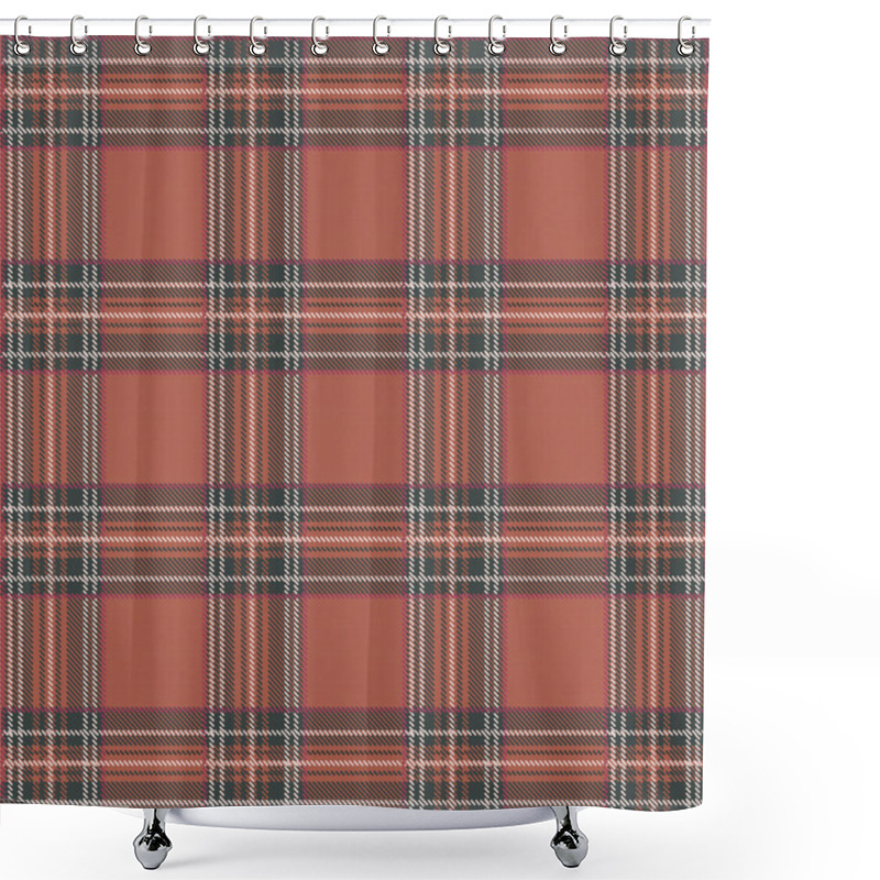 Personality  Tartan Plaid Vector Pattern Background Shower Curtains