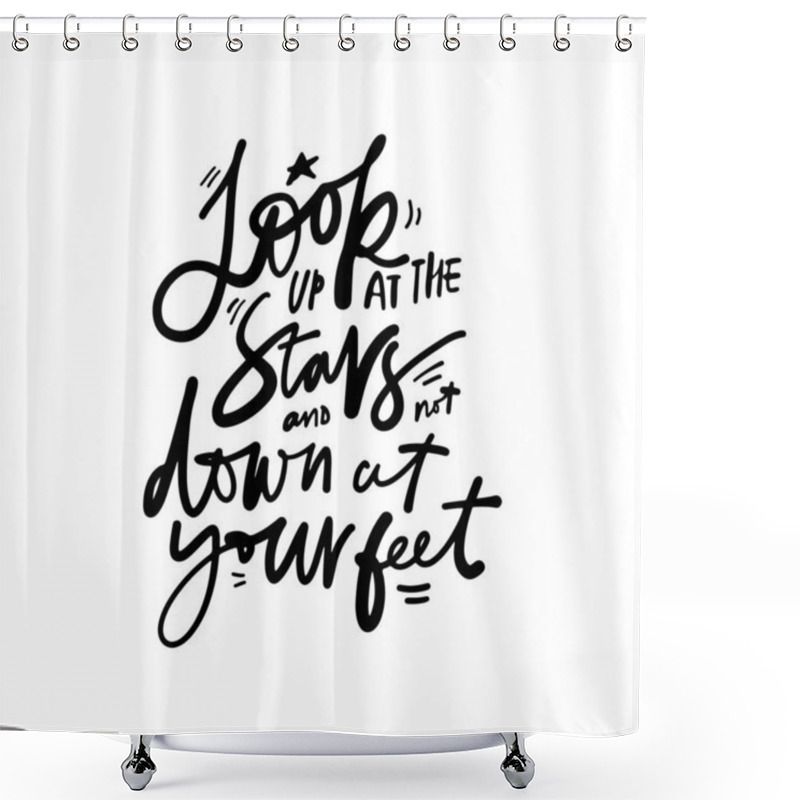 Personality  Space  Motivational Quote. T-shirt Printing Design, Typography Graphics. Shower Curtains