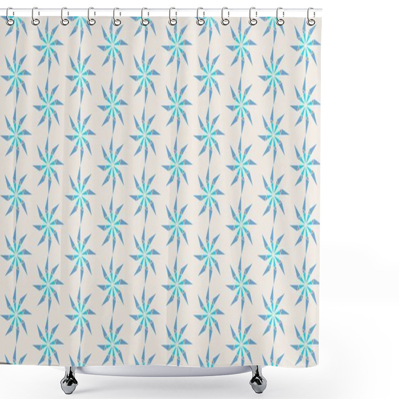 Personality  Seamless Abstract Background With Geometric Elements Shower Curtains