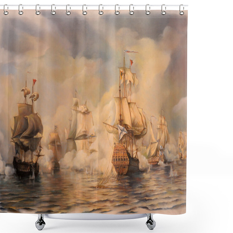 Personality  Sailing Vessel Shower Curtains