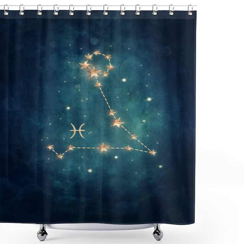 Personality  Aquarius Astrological Sign Shower Curtains