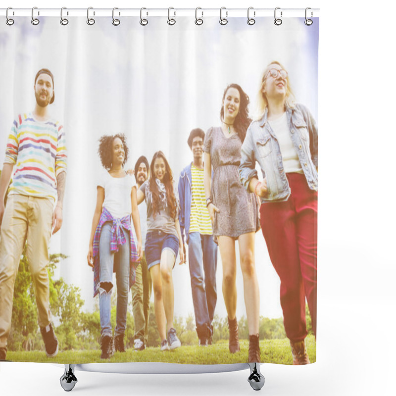 Personality  Young People, Students, Spending Time Outdoors Shower Curtains