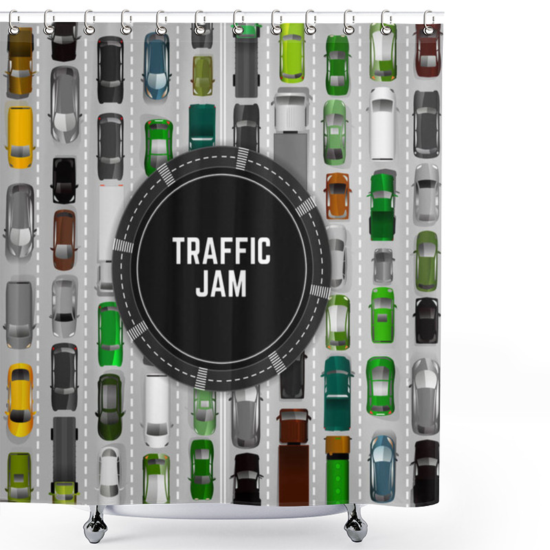 Personality  City Traffic Background Shower Curtains