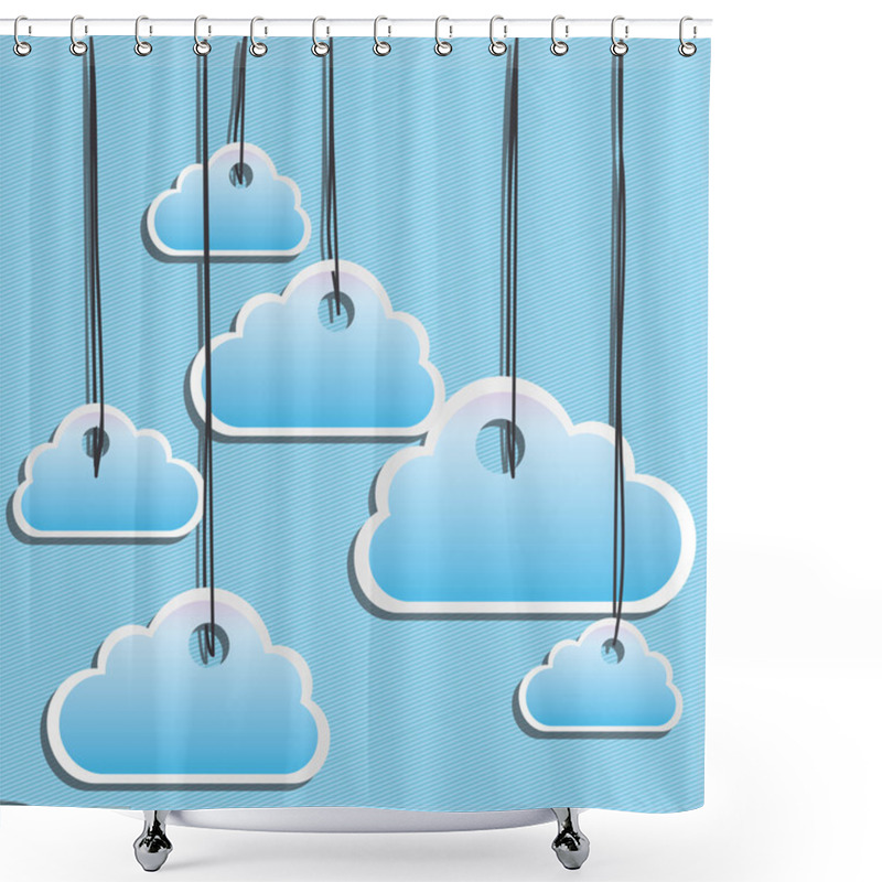 Personality  Clouds Design Shower Curtains