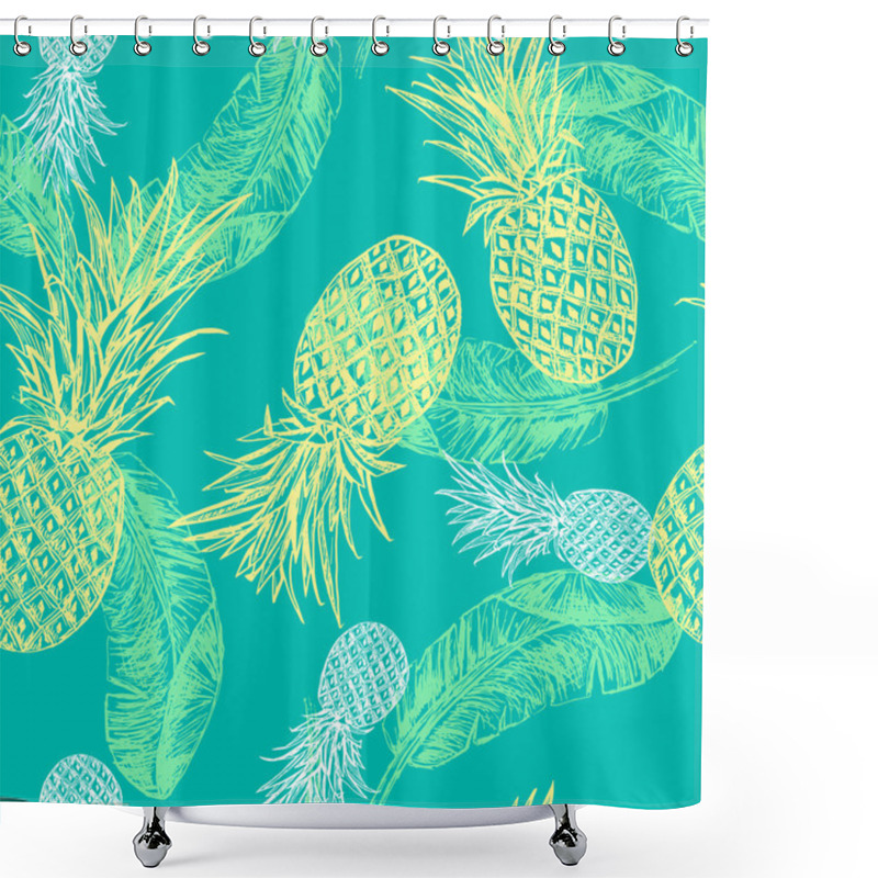 Personality  Tropical Seamless Pattern Shower Curtains