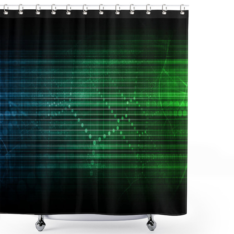 Personality  Digital Identity Management Shower Curtains