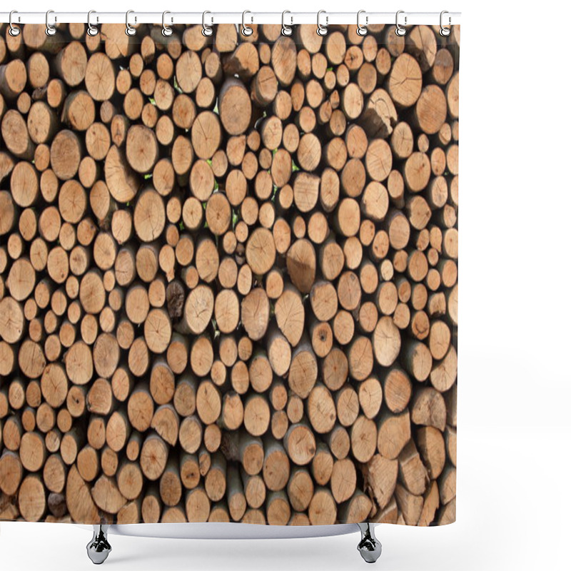 Personality  Firewood For The Winter Shower Curtains