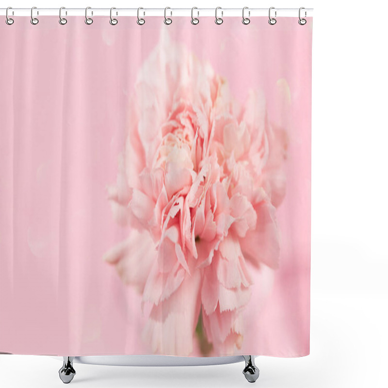 Personality  Summer Blossoming Flowers Background, Selective Focus, Shallow DOF, Toned, Light And Heart Bokeh Background, Pastel And Soft Card Shower Curtains