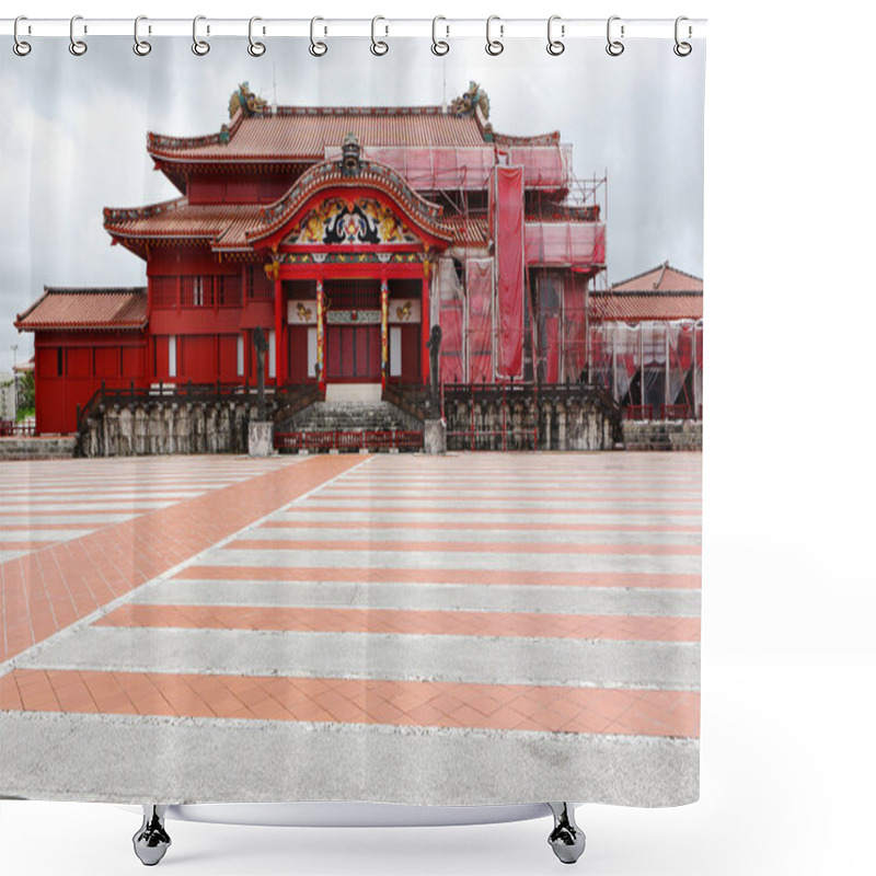 Personality  Shuri Castle In Okinawa Japan Shower Curtains