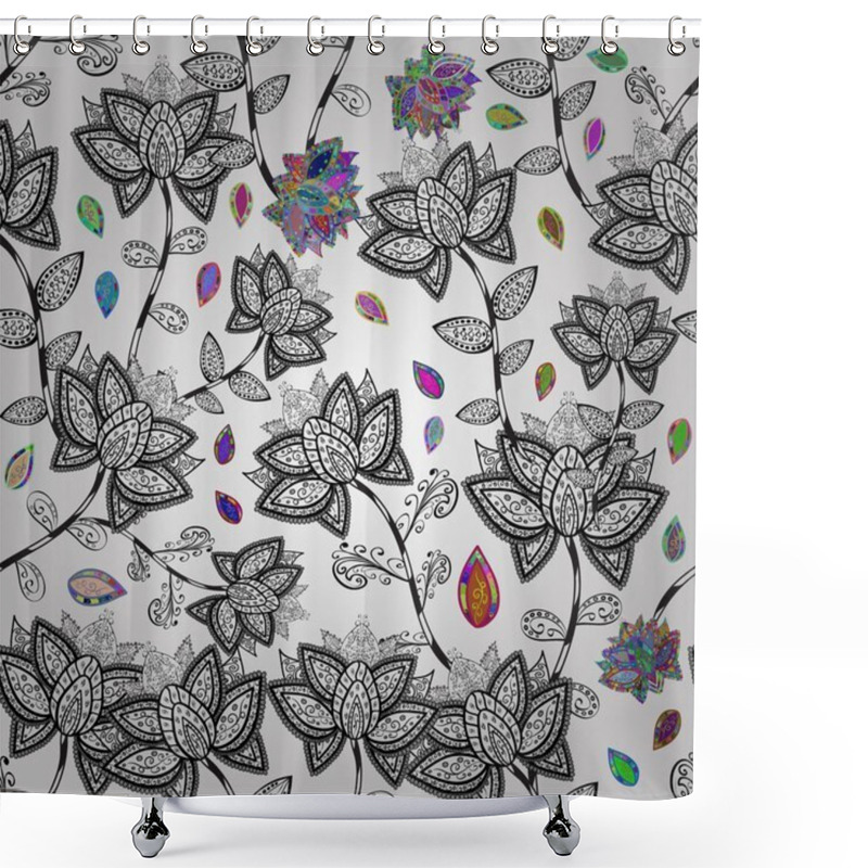 Personality  Vector Seamless Texture Shower Curtains