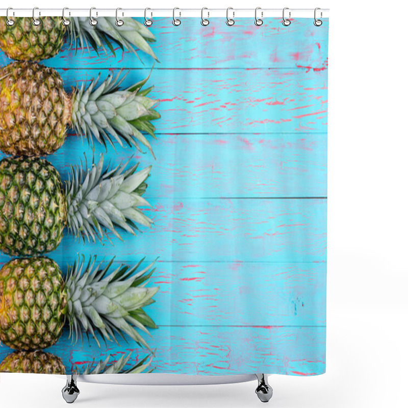 Personality  Tropical Fruit Theme Background Shower Curtains