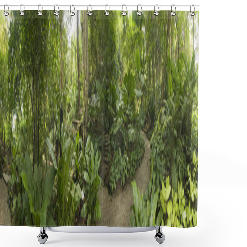 Personality  Tropical Garden, Malaysia Shower Curtains