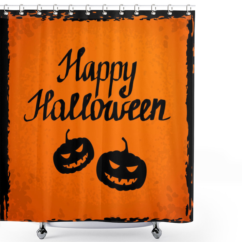 Personality  Happy Halloween Lettering  Shower Curtains