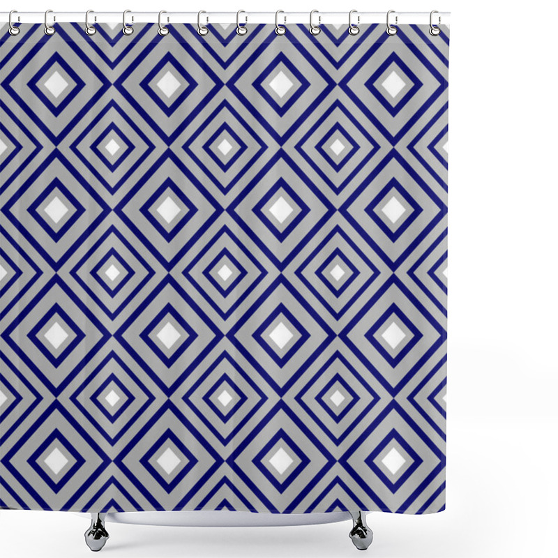 Personality  Geometric Ornament. Monochrome Seamless Pattern. Endless Texture Can Be Used For Wallpaper, Pattern Fills, Surface Textures Shower Curtains