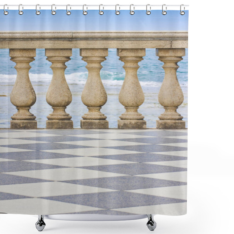 Personality  Detail Of The Mascagni Terrace (Italy - Livorno City) Shower Curtains