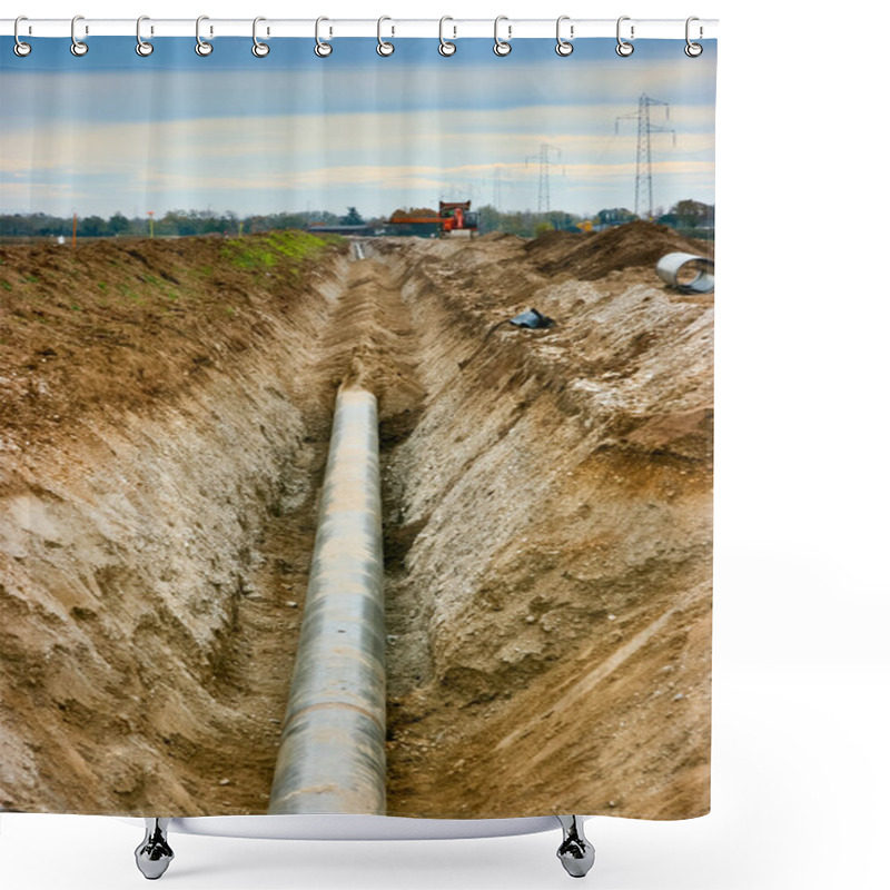 Personality  Gas Pipe Shower Curtains