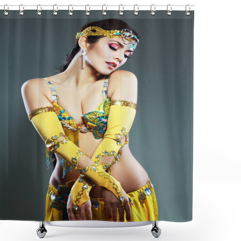 Personality  Beautiful Excotic Belly Dancer  Shower Curtains