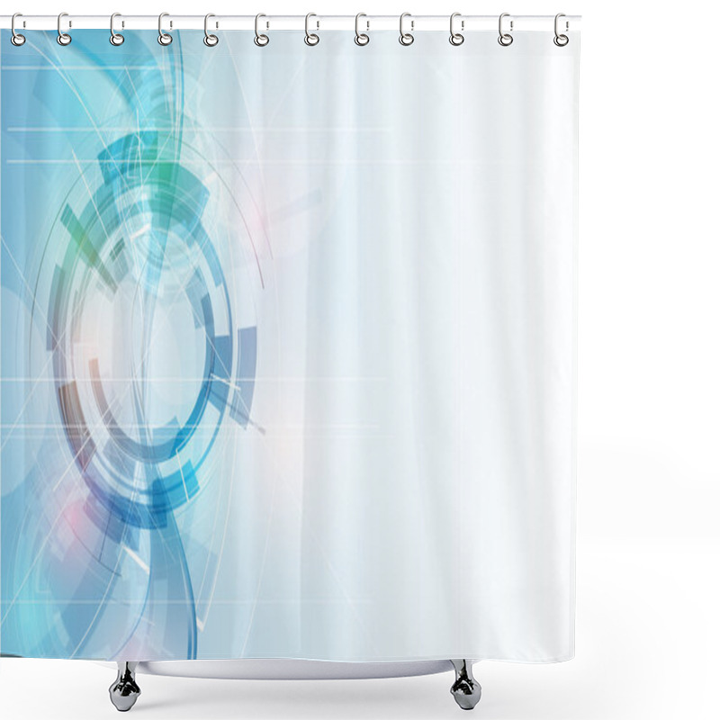 Personality  Great Light Futuristic Computer Technology Business Background B Shower Curtains