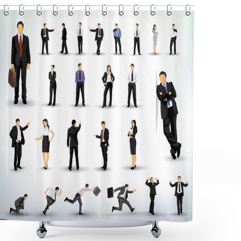 Personality  Business Illustrations Shower Curtains