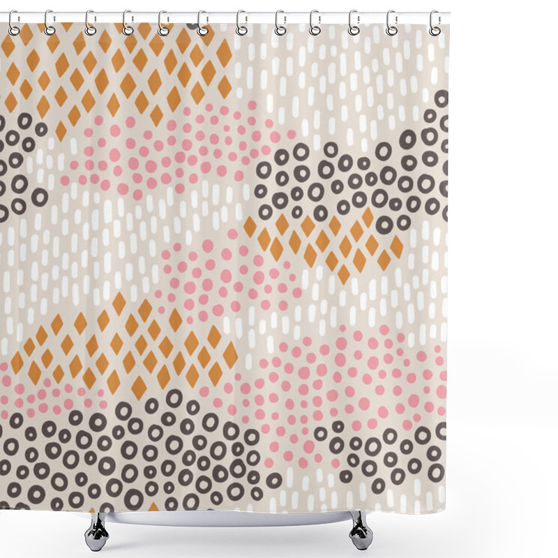 Personality  Scandinavian Style Abstract Background, Vector Illustration Shower Curtains