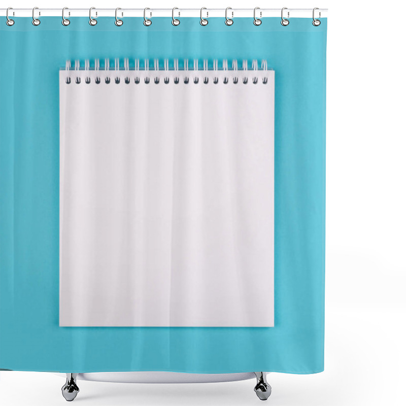 Personality  Empty White Notepad Shower Curtains