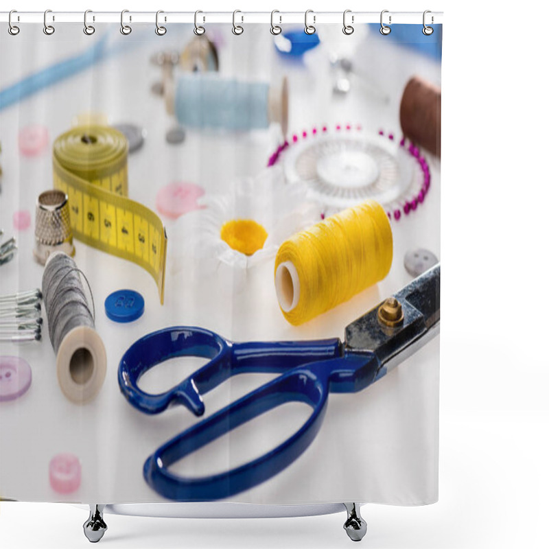 Personality  Set Of Sewing Supplies  Shower Curtains