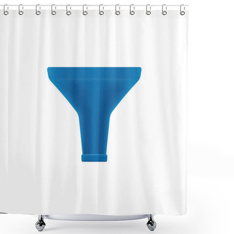 Personality  Funnel Realistic Icon Shower Curtains