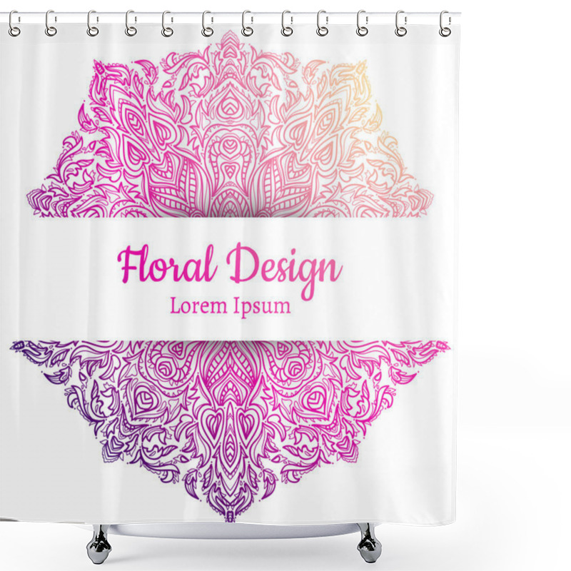 Personality  Beautiful Pink Mandala Shower Curtains