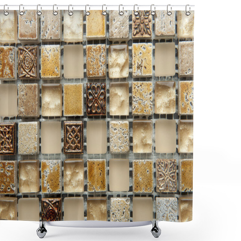 Personality  Texture Mosaic Shower Curtains