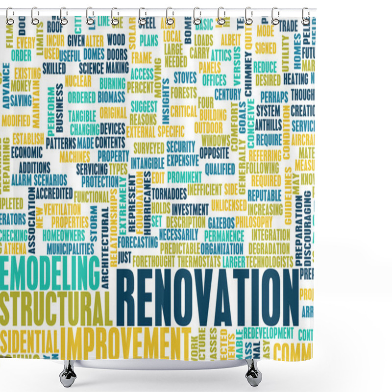 Personality  Renovation Shower Curtains