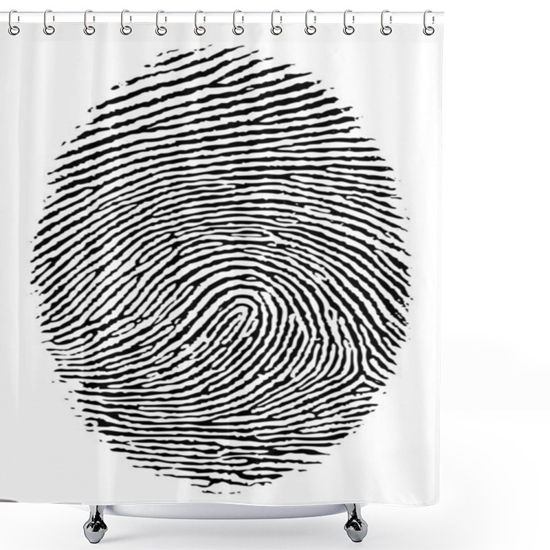 Personality  Finger Print. Shower Curtains