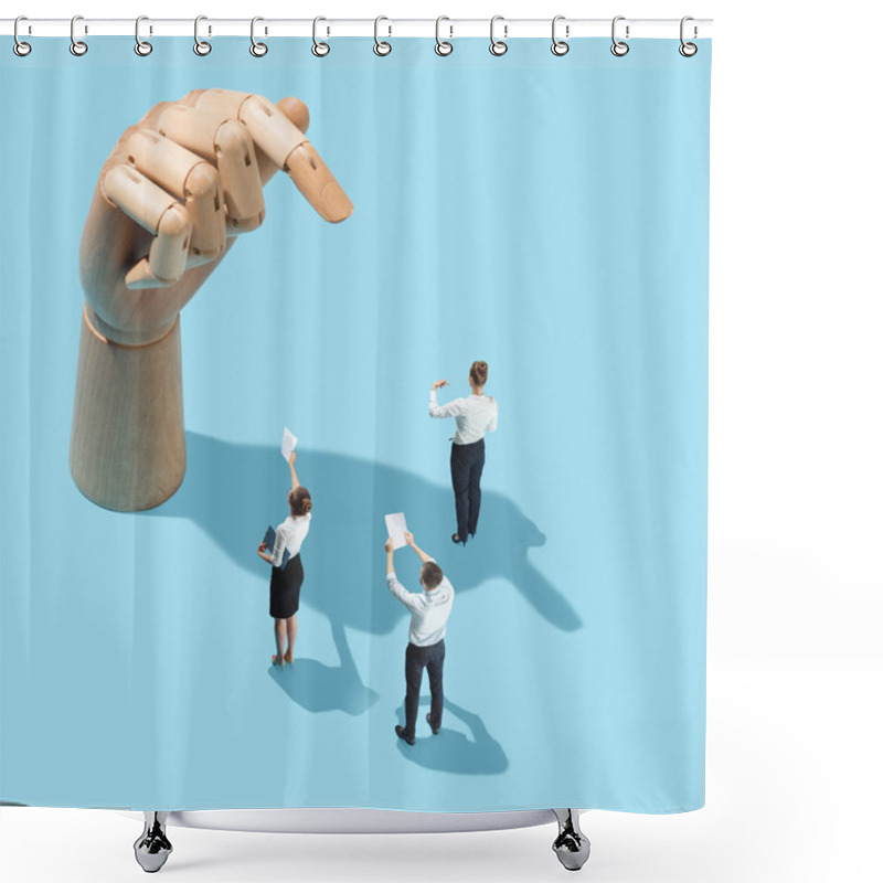 Personality  Business, Recruitment, Human Resources Department Concept Shower Curtains