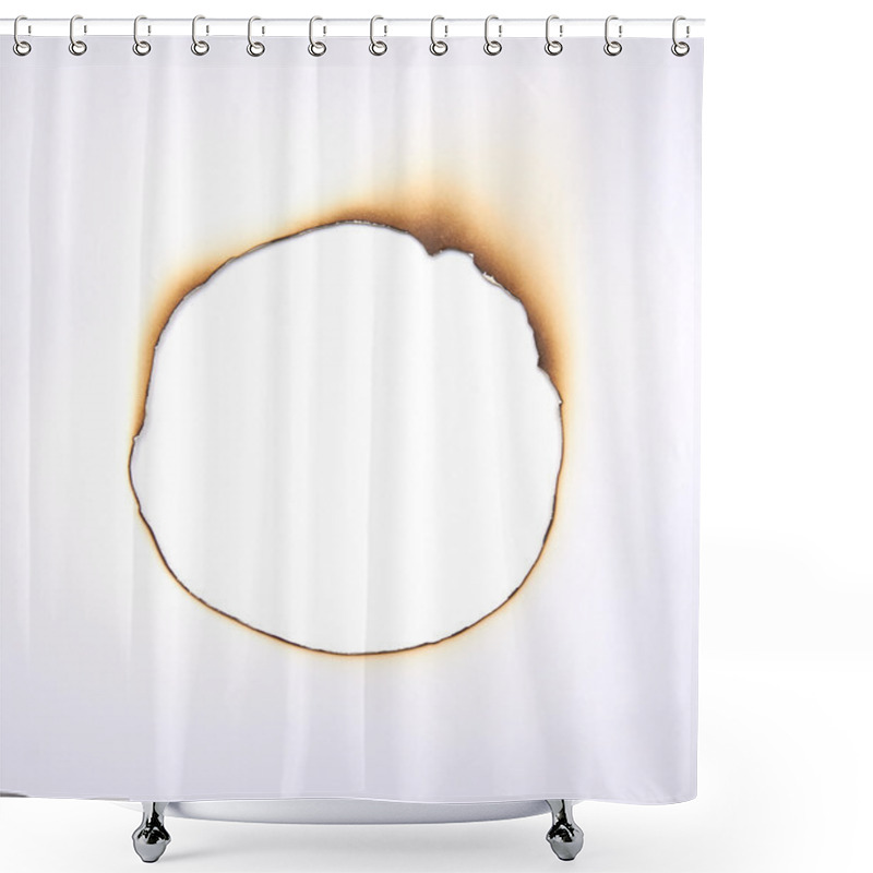 Personality  Burned Hole Within Paper Shower Curtains