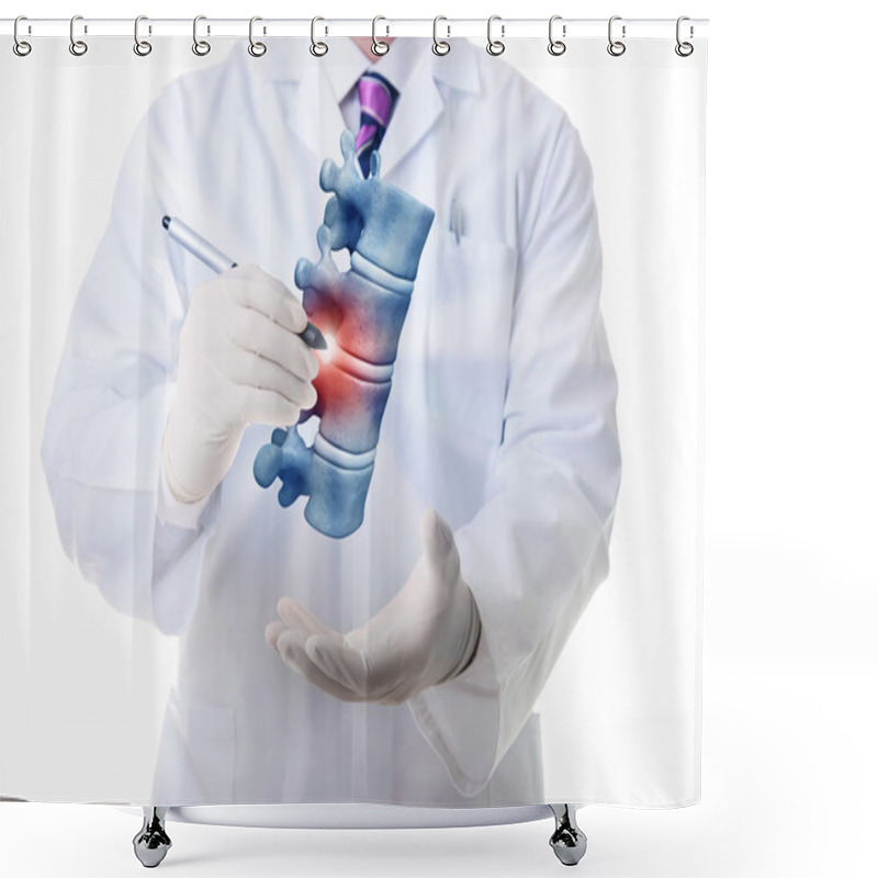 Personality  Vertebrae Illness Shower Curtains