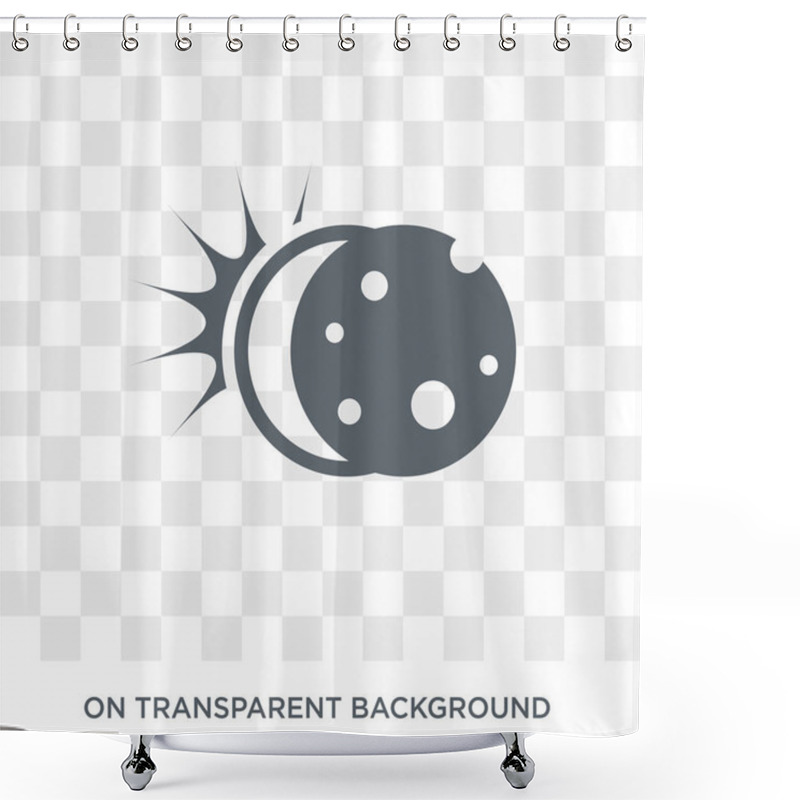 Personality  Eclipse Icon. Eclipse Design Concept From Astronomy Collection. Simple Element Vector Illustration On Transparent Background. Shower Curtains