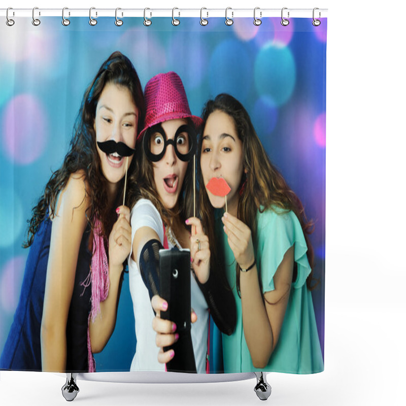 Personality  Funny Girls Shower Curtains