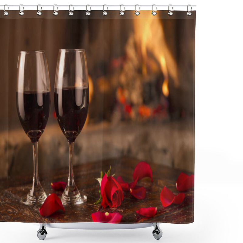 Personality  Romance Toast Shower Curtains