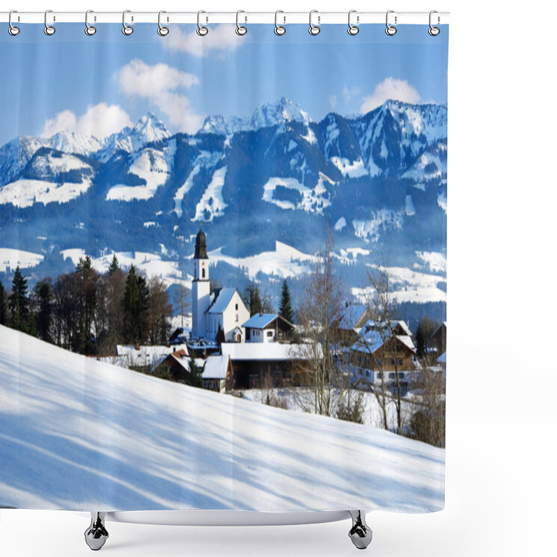 Personality  Alps Village Germany Shower Curtains