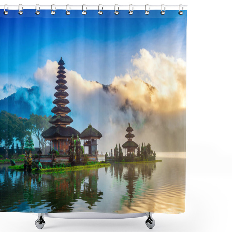 Personality  Pura Ulun Danu Bratan Temple In Bali, Indonesia. Shower Curtains