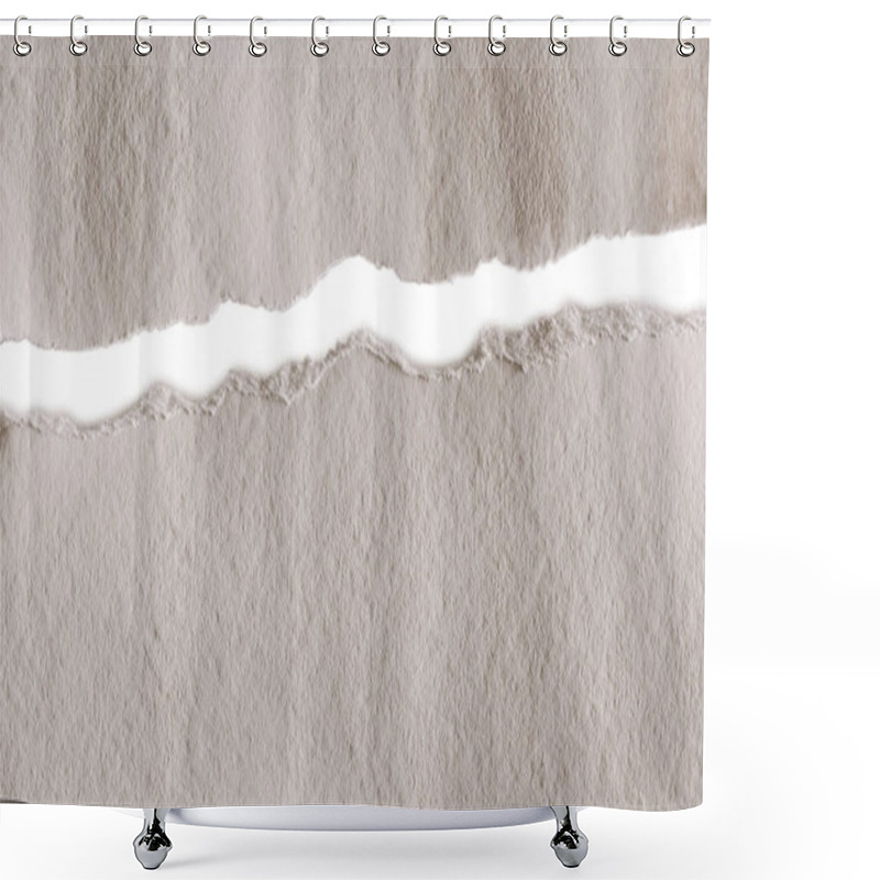 Personality  Blank Ragged Paper Texture Shower Curtains