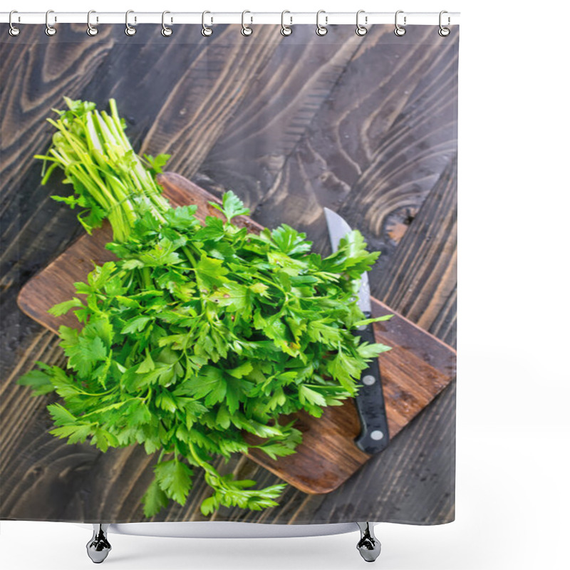 Personality  Parsley Shower Curtains