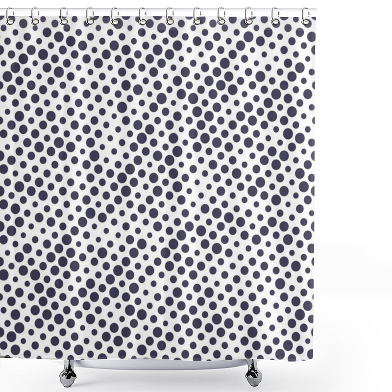 Personality  Abstract Seamless Geometric Halftone Pattern Shower Curtains