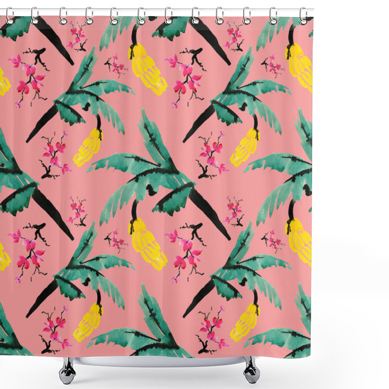 Personality  Blooming Magnolia Flowers Shower Curtains