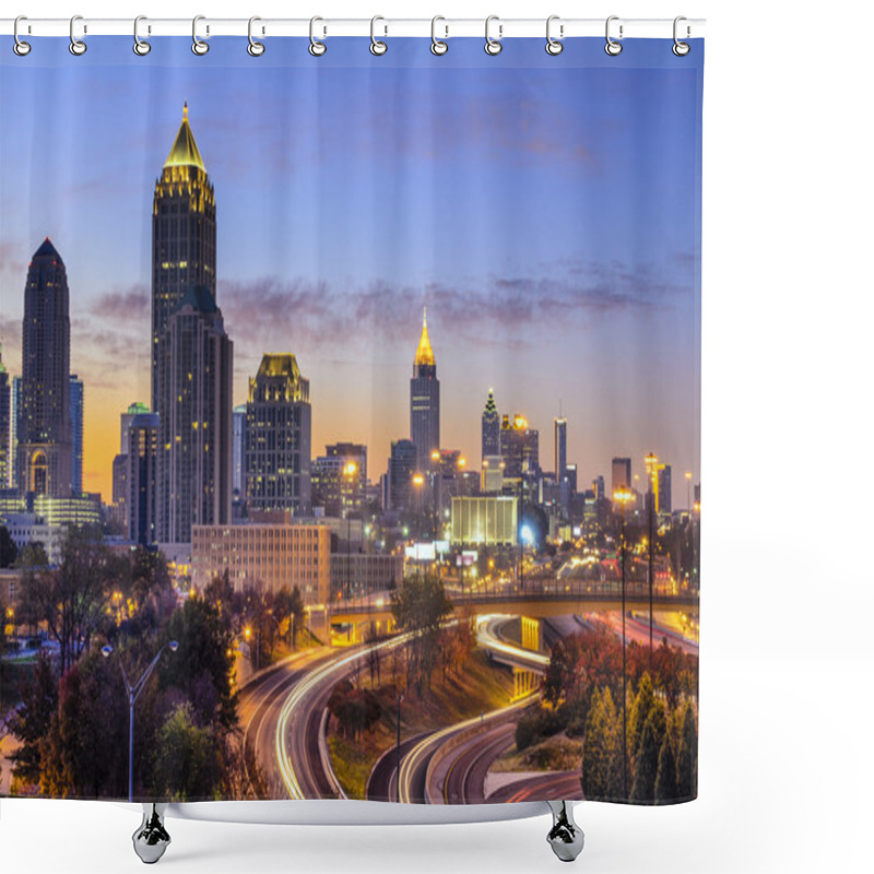 Personality  Atlanta, Georgia Skyline Shower Curtains