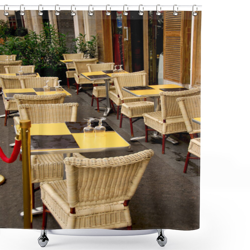 Personality  Paris Cafe Shower Curtains